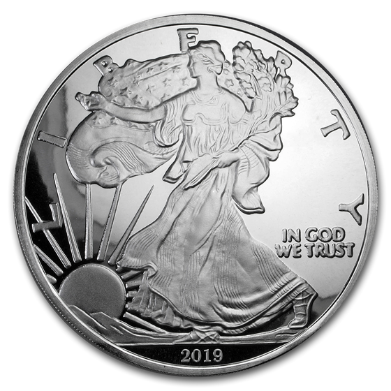 4 oz Silver Round - 2019 Silver Eagle (w/Box & COA) 4 oz Silver Round - 2019 Silver Eagle (w/Box & COA)
